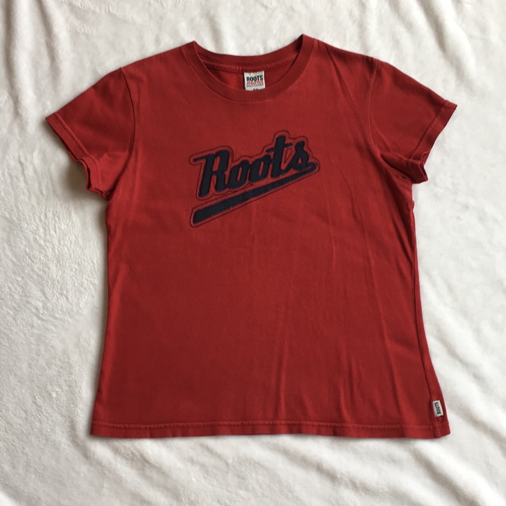 Woman’s Roots Athletics Red T-Shirt Size M